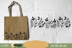 Glass Can. Flower silhouette svg. Botanical SVG. Flowers svg Product Image 2