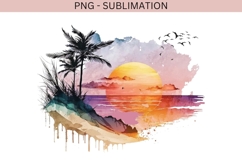 Sunset png design for T-shirts Product Image 2