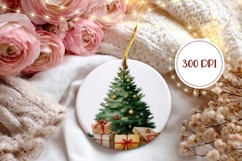 Christmas Tree Ornament, Christmas Presents Ornament Print Product Image 2