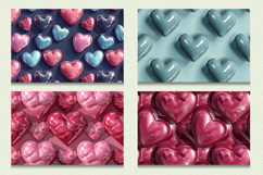 3D Puffy Hearts Cutting Boards sublimation Design Product Image 2
