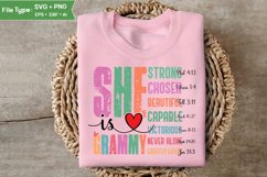 She Is Grammy SVG | Mother Day PNG | Happy Mother&#039;s Day SVG Product Image 2