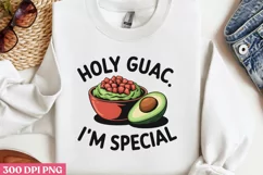 Holy Guac I’m Special PNG, Avocado Sublimation PNG Product Image 3
