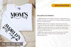 Mom's Lap SVG - Mother's Day Sleeve T shirt Design Product Image 2