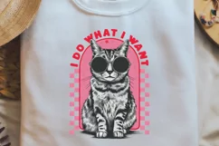 Vintage Funny Cat Quotes Sublimation, Vintage PNG Product Image 2