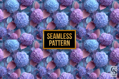 Violet Blossom Digital Paper Product Image 2