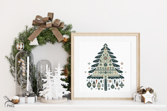 Scandinavian Christmas Tree Sublimation - 4 Variations Product Image 2