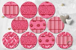 Valentine round earrings | 38 valentine Sublimation designs Product Image 2