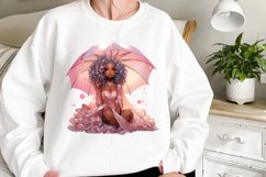 Glitter Mushroom Fairy Sublimation Clipart Product Image 2