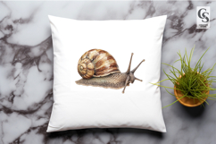 Watercolor Snail Illustration Clipart Sublimation PNG Product Image 3