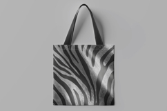 Black Zebra Texture Digital Paper Product Image 2