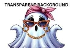 Ghostly PNG Graphics,Cute Ghosts Clipart for Sublimation Product Image 3