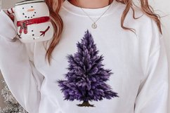 Lavender And Christmas Tree Sublimation Clipart Product Image 2