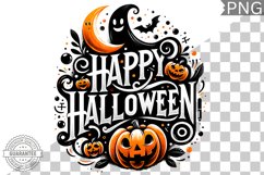 Happy Halloween Sublimation - Halloween Clipart PNG Design Product Image 1