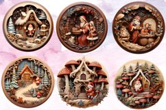 3D Gnome Christmas Ornaments Bundle, Gnome Christmas Ornamen Product Image 2