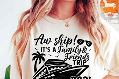 2026 Aw ship it's a family and friends trip Cruise SVG PNG Product Image 3