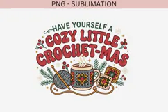 Christmas crochet png design for T-shirts Product Image 2