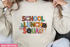 School Lunch Squad PNG, Lunch Lady Sublimation PNG Product Image 1