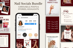 Nail Tech Social Media Templates Bundle Product Image 1