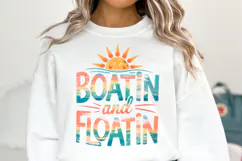 Boatin and Floatin svg | Svg Files for Cricut | Shirt Svg Product Image 1