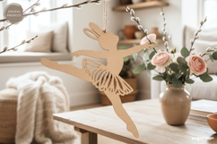 Easter Bunny Ballerina SVG Bundle | Glowforge | Laser Cut Product Image 2