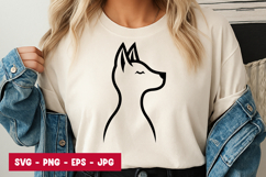 Minimal Dog Outline SVG Product Image 1