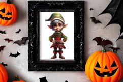 Christmas Elf Watercolor Clipart, Christmas PNG Product Image 2