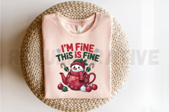 Funny Christmas Snowman Hot Cocoa Sublimation PNG Product Image 2
