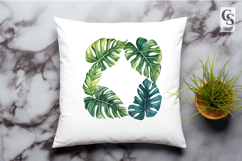 Tropical Leaf Frame Clipart Sublimation PNG Product Image 2