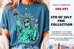 Peace Liberty PNG | Trendy Statue of Liberty DTF Product Image 3
