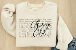 Always Cold SVG Product Image 1