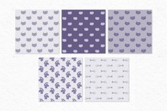Purple cat digital papers Product Image 2