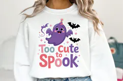 Too Cute to Spook Svg | Halloween Svg | Svg Cut Files Product Image 2