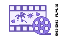 Colored Film Romance Icon Product Image 1