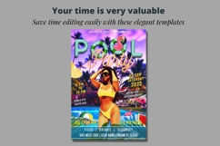 Pool Night Event Flyer, Summer Music Flyer, Summer Invite Product Image 2