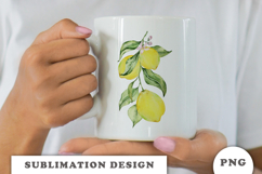 Watercolor Lemons composition png Product Image 2