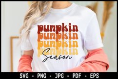 Pumpkin Season SVG, retro autumn T-shirt SVG Product Image 1