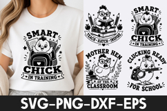 Cute Bunny Teacher Back to School SVG PNG Product Image 1