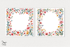 Floral digital paper, background clipart Product Image 2