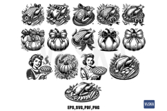 Thanksgiving Vector SVG Bundle Product Image 3