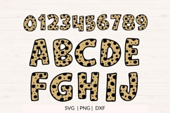 Cheetah Print Alphabet SVG, Animal Print Letters Product Image 2