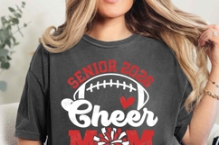 Glitter Football Mom Sweatshirt | Senior Cheer Mom 2026 PNG Product Image 3