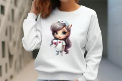 Unicorn Nurse Clipart, Unicorn Nurse Sublimation Product Image 1
