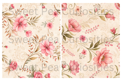 Shabby Chic, Pink, Paper, Floral, Papers, Junk Journal Product Image 2