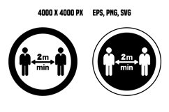 Signs Keep Distance Product Image 1
