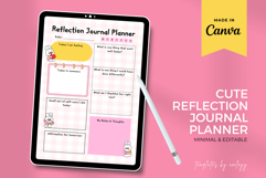 Cute Reflection Journal Planner Template Canva | Editable Product Image 2
