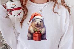 Cozy Winter Animals Clipart, Christmas Clipart Product Image 2