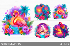 Tropical Bird Sublimation. Tropical Bird Clipart Product Image 1