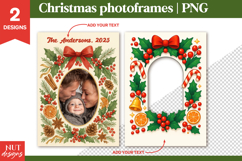 Cute Christmas Clipart Scrapbooking Christmas Photo Frame Product Image 1