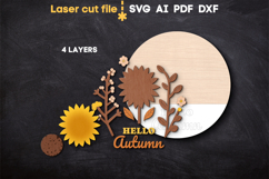 Hello Autumn SVG laser cut files for Glowforge Product Image 3
