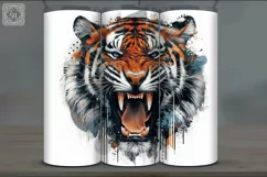 4 Tiger Tumbler Sublimation, 20 oz Tumbler Wrap Product Image 4